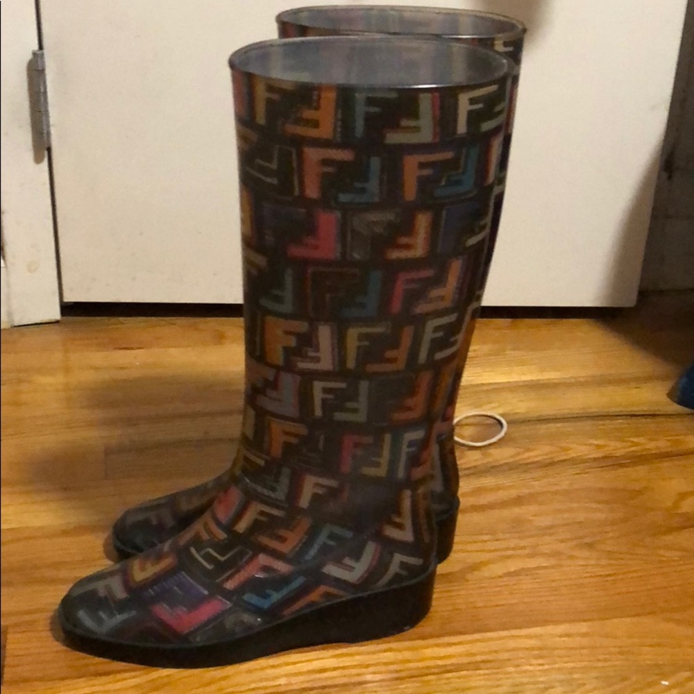Fendi rain boots